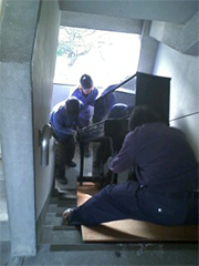 ピアノ処分の様子